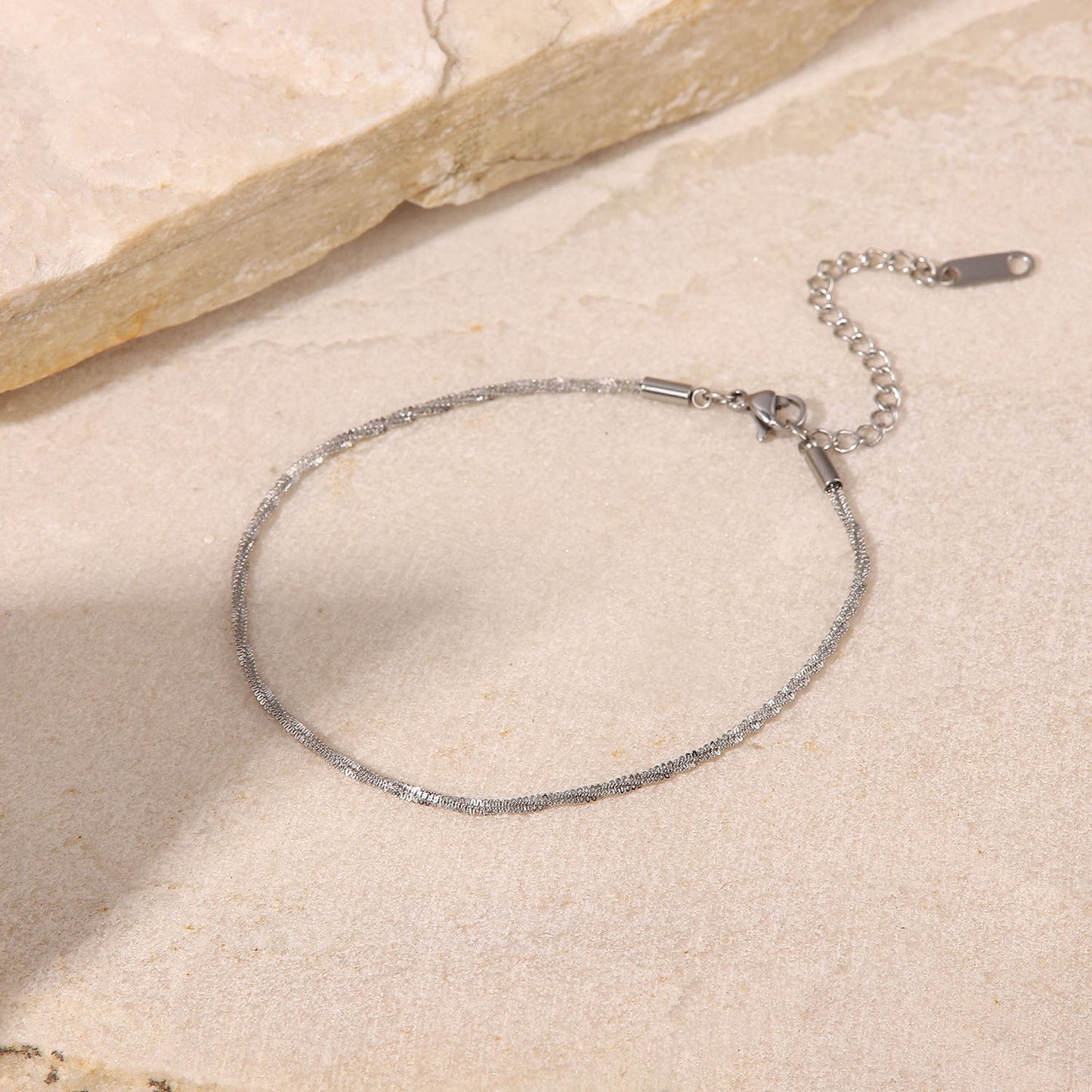 Minimalist Stainless Steel Anklet