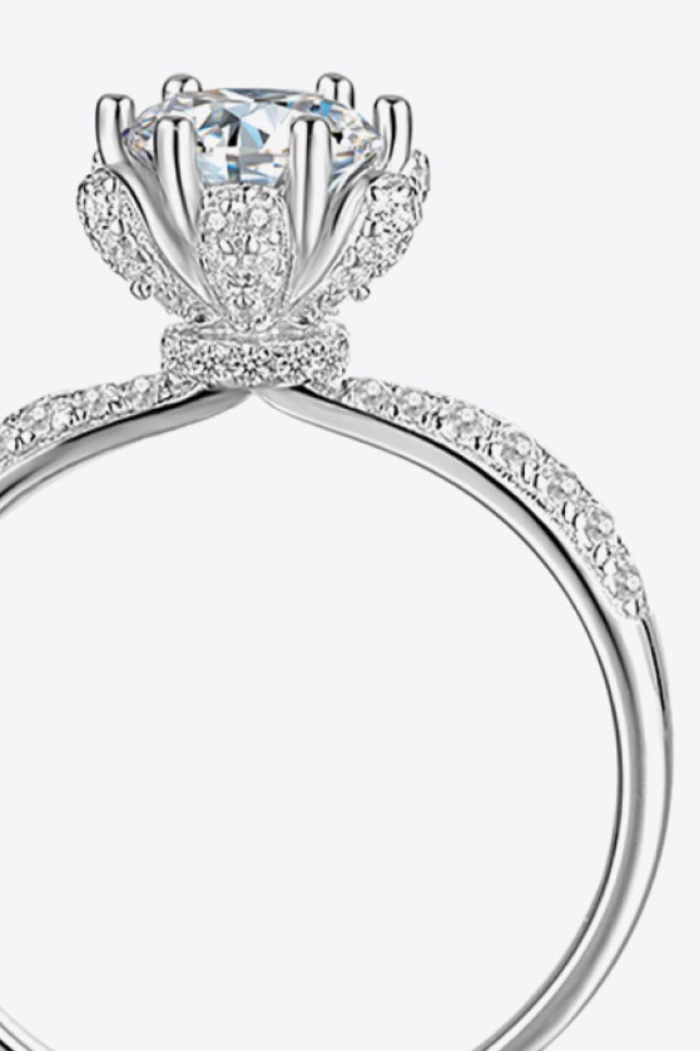 1 Carat Moissanite 6-Prong Ring