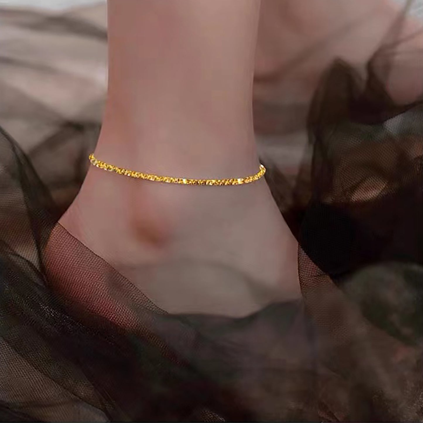 Minimalist Stainless Steel Anklet